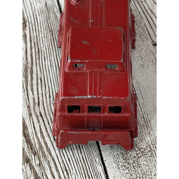 Vintage Midgetoy Rockford Ill Metal Red Caboose Train Car 3" Made in USA - Picture 6 of 16